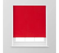 A.Unique Home Premium Trimmable Thermal Blackout Roller Window Blind in a Variety of Colours and Sizes Ideal for any Room - 6FT - RED - 180cm (W) x 170cm (L) | 70.8" (W) x 66.9" (L)