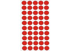 Red 19mm Dot/Circular Sticker x 150