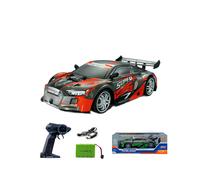 (red) 2.4G High Speed Remote Control Racing Vehicle Drift Car with Dazzling Lights RC Sport Cars Supercar