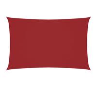 (red, 2.5 x 5 m) vidaXL Sunshade Sail Oxford Fabric Rectangular Patio Shade Sunscreen Canopy