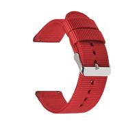 (red, 20mm) Nylon Canvas Watch Strap For Men Quick Release Straps 18-24 Mm