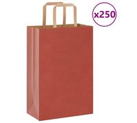 (red, 21 x 11 x 31 cm/ 250 pcs) vidaXL Paper Bags 250 pcs with Handles White 21x11x28 cm Paper Grocery Bag