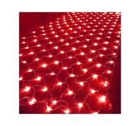 (red, (220V) 3*3m 240 lamp - with tail plug) LED Fishnet Light Net Light Grid Light Outdoor Courtyard Hotel Lawn Waterproof Christmas Decoration