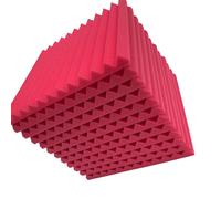 (Red, 24pcs) 12/24pcs Acoustic Panels Studio Acoustic Foam Sound Foam Sound Proofing