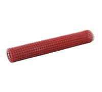 (red, 25 x 1 m 12 x 12 mm) vidaXL Chicken Wire Fence Steel with PVC Coating Wire Mesh Roll Wire Fencing
