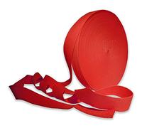 Red 25mm Webbing 1 Inch Heavy Duty Belt Strap Upholstery Strapping Super Strong Cotton Polyester Blend for Bag Making Replacement Rucksack Backpack Luggage Straps Belts (20 Meters)