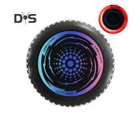 (red, 27cm) Kids Soft Flying Disc Toy Light-up Throwing Disc Game Outdoor Garden Lawn Led Flying Saucer Parent-child Family Game Boys Girls Gift