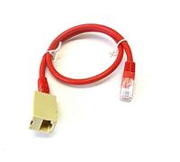 RED 2M RJ45 Network Extension Cable Lead Ethernet Data LAN Cord M to F