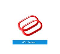(Red-2PCS) Car Inner Door Bowl Decorative Shell Cover For Smart Fortwo Forfour 453 Car Accessories Interior Styling Modification Sticker - Automotive Interior St
