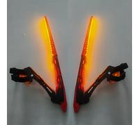 (Red-2pcs/set) Vibrant Blue & Orange Cyberpunk LED Luminous Mantis Knife Set | Futuristic Role-Playing Weapon