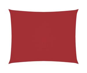 (red, 3 x 4.5 m) vidaXL Sunshade Sail Oxford Fabric Rectangular Patio Shade Sunscreen Canopy