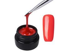 Red 3D Painting Gel Nail Polish Kit For Nail Art Designs Drawing Line Wire Gel Soak Off UV LED Manicure Set, 8g