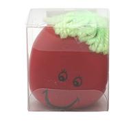 Red 3D Squeeze Ball for Kids, Funny Face Fidget Toy, Stress Relief Sensory Ball, Party Bag Filler for 3+ Years, Durable Smiley Squishy Toy