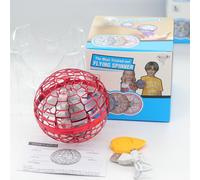 (Red) 3Pcs Flynova Pro Flying Ball Boomerang Spinner Flyorb Fly Orb Magic Ball Drone Toys