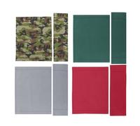 (Red) 4 Colors Casual Directors Chair Canvas Seat Back Cover Replacement Kit