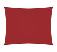 Shade Sail Rectangular 4x5m Red PU Coated Oxford Fabric UV Waterproof Heavy-Duty