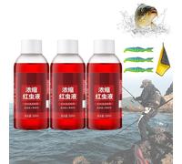 Red 40 Fishing Liquid, Red40 Fishing Liquid, Red Ink Fishing, Red Ink Fishing Liquid, Red Ink Concentrated Liquid Fishing Bait, Strong Fish Attractant Concentrated Red Worm Liquid Bait Additive (3PCS)