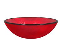 (red, 42 x 14 cm) vidaXL Basin Tempered Glass Bathroom Sink Basin Multi Colours Multi Sizes