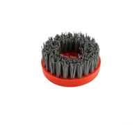 Red 4inch Circular Polishing Brush With For M14 Thread, Nylon Silicon Carbon Wheel For Granite Marble Quartzite For Surface Grinding And Paint Removal On Power Tools(240Grit)