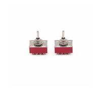 Red 4PDT ON-OFF-ON 12 pins Power Button 3 positions 2A/250VAC 6A 125VAC Rocker Toggle Switch(MTS-403)