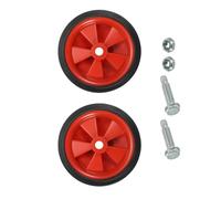 Red 5 inches 2 Pack Compressor Wheel Replacement, Rubber Universal Wheels for Most Air Compressors Air Tool Accessories for Increasing Maneuverability