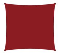 Sunshade Sail Oxford Fabric Square 5x5 m Red
