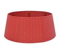 Christmas Tree Skirt Collar Plastic Rattan Base Basket Bottom Cover Xmas Decor
