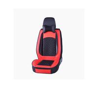 (Red) 5D Car Seat Cover Breathable PU Leather Full Surround Universal Seat Protector Set