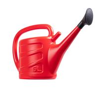 Hardys 5L Watering Can - Detachable Rose Head Sprinkler, Long Stem, Wraparound Handle, Indoor Plant & Outdoor Garden - Red