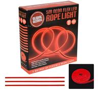(Red) 5m Neon LED Light Rope Glow Colour Party Strip Wire Tube Flexible Outdoor Indoor