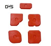 (red) 5Pcs/Set Silicone Caulking Tools Kit Kitchen Bathroom Floor Window Sealant Finishing Tool Grout Scraper Reusable Sealant Caulk Smoothing Tools