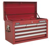 660 x 315 x 375mm RED 6 Drawer Topchest Tool Chest Lockable Storage Unit Cabinet