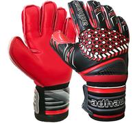 (Red, 6 - For 10 to 13 Years Old) Goalkeeper Gloves - Finger Spine Protection