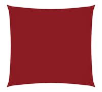 vidaXL Sunshade Sail Oxford Fabric Square - Patio Sun Shade Sunscreen Canopy 6x6 m Red