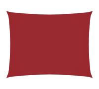 (red, 6 x 8 m) vidaXL Sunshade Sail Oxford Fabric Rectangular Patio Shade Sunscreen Canopy