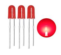 (red 60 Degree) 120 pcs 3 mm high brightness red LED beads light-emitting diode 3 mm round head with edge