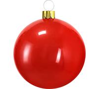 (Red, 65cm) Inflatable Christmas Bauble Ball Decoration Xmas Tree Outdoor Hanging Ornament
