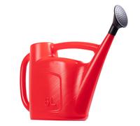 (Red, 6L) 5L to 10L Watering Can with Detachable Rose Head