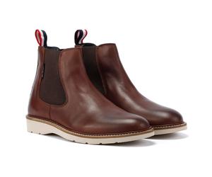 (Red, 7 (Adults')) Ben Sherman Hampton Leather Men's Burgundy Boots