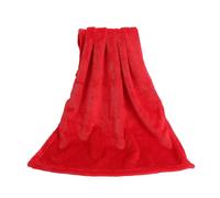 (Red, 70x100cm) Coral Fleece Blankets Super Soft Shaggy Universal Solid-color Fleece Blankets For Sofa