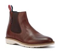(Red, 8 (Adults')) Ben Sherman Hampton Leather Men's Burgundy Boots
