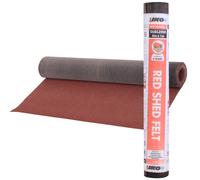 (Red (8m x 1m)) Heavy-Duty Standard Grade Mineral Shed Roofing Felt - Premium Roof Covering