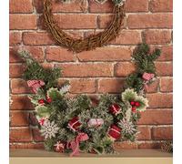 (Red 90cm) Nordic Christmas Wreath | Decorative Garland