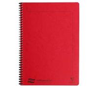 Clairefontaine 4868Z - One Notemakers Europa Red Spiral Notebook - Size: A4 21x29,7 cm - 120 Detachable Ruled Pages - White Paper 90 g - Glossy Card Cover