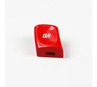 Red ABS Steering Wheel VO Button Cover Trim, Compatible with for BMW E46 1998-2004 Interior Decoration Panel Direct Fit