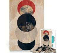 Red Accent Orbit Jigsaw Puzzles 1000 Pieces for Teenagers Raise Memory Easy Leisure Clean Edge Xmas Surprise (50x75cm)