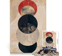 Red Accent Orbit Jigsaw Puzzles 1000 Pieces for Teenagers Raise Memory Easy Leisure Clean Edge Xmas Surprise (50x75cm)