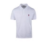 Red ADC Polo - male - Ami Paris - Polo Shirts - White - S - Tops S