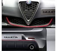 Quattroerre Red Adhesive Profiles for Dam Bumper Full Front + Rear Alfa Romeo Giulietta