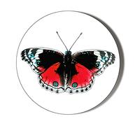 RED Admiral Butterfly 6 x 70mm Vinyl Stickers (Pack of 6)